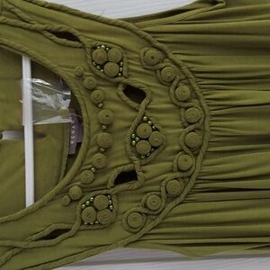 Kenar detailed medi Jersey dress tunic